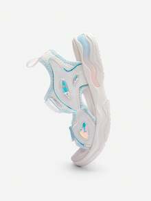 Balabala 儿童运动凉鞋女童鞋2025夏季新款透气网眼防滑户外 - 花白色調 - 查看 7