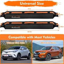 Soft Roof Rack Pads Universal Car Rooftop Lage Carrier Capacity Load 176lb For Kayak Surfboard  Canoe With Tie Down Strap PP Rope Quick Loop Strap And Storage Bag - as pic - View 2