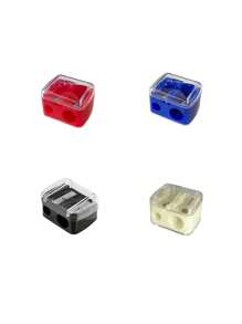 8/4/2pcs Makeup Pencil Sharpener, Lip Liner Pencil Sharpener, Eyebrow Pencil, Eyeliner Pencil Makeup Tool Sharpener, Eyeliner Pencil Sharpener, Double Hole Design, Excellent Material,Big & Small Hole Design, Easy To Use,Portable, Wide Application, Suitable For Beauty Salons, Nail Salons