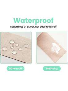 Boob Tape Kit - Boobtape For Breast Lift With Petals And Covers, Breathable Sticky Adhesive Bra Tape, Push Up Boobytape For Large Breasts A-G Cup Beige - Khaki - View 9