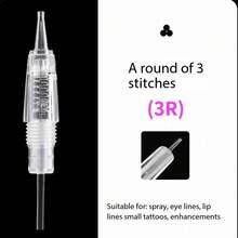 20 st Permanenta nålar Makeup Ögonbrynsnålar Makeup Tatueringsnålar Permanent Penna Makeup Nålpatron för eyeliner och ögonbrynstatueringsmaskin