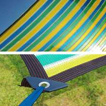 1pc Outdoor PE Shade Net, UV-Protected Breathable Sun Shade Sail For Balcony, Garden, Patio, Backyard - Multicolor - View 8