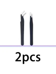 8/4/2 Pieces Stainless Steel Sticker Tweezers, Cute Craft Tweezers For Stickers, Scrapbooking, Vinyl, Eyelashes, Electronics, Multicolor