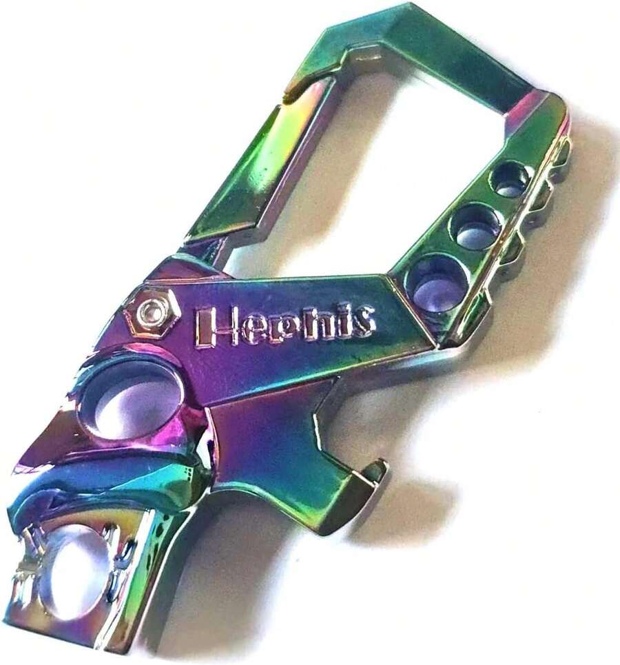 Hephis Heavy Duty Key Chain Bottle Opener,Carabiner Car Key Chains For Men And Women - Multicolor - View 1
