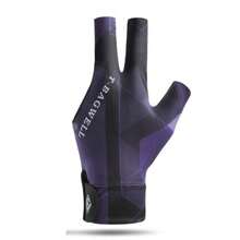1 pieza Guantes profesionales de billar para hombres con tres dedos, de seda de hielo transpirable y antideslizante, set individual para mano izquierda, guantes de tenis de mesa para mujeres T3