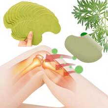 50 peças/100 peças/150 peças Joelheiras - Joelheiras Naturais, Adesivo Aquecedor de Extrato de Moxa Erval, Adequado para Joelho, Costas, Pescoço, Ombro, Mãos