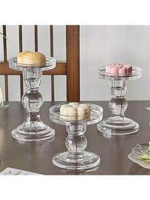 華麗的法式復古水晶糕點托盤，帶有羅馬柱，優雅的高腳茶托盤，簡單的蛋糕、曲奇和小吃托盤，適用於家庭使用