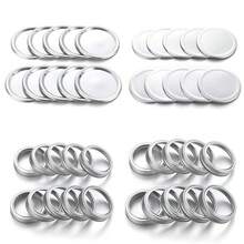 10/20PCS Canning Lids Leak-Proof Split-Type Regular/Wide Mouth Mason Jar Lids Tinplate Jar Caps Storage Bands