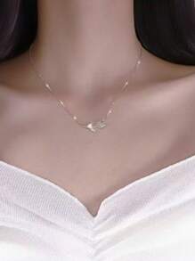 Collier tulipe en pierre d''œil de chat - Élégant et délicat collier ras-de-cou de style français, nouvelle collection Printemps/Été 2025