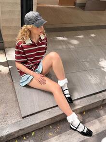 DareSee Mary Jane 女款包頭涼鞋 MusicFest Y2KFest 秋冬禮物 音樂節萬聖節 - 黑色 - 查看 3