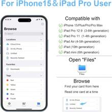USB C SD Card Reader For Phone 15//Pad, 3-Slot USB Type C To CF/SD/TF Card Adapter Supports Compact Flash/Micro SD Card Compatible With MacBook Pro/Air M1 M2 Android S22 S23