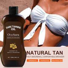 OceAura 100ml 身体美黑保湿油 - 海滩和户外美黑油，保湿滋养肌肤，呈现自然古铜光泽 - 彩色 - 查看 3