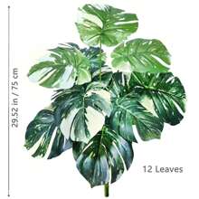 63-86-103cm/40,55 Zoll künstliche Monstera Pflanzen, Fake Palmenbaum mit Kunststoff Schildkrötenblättern, grüne Hochgewächse für Heim, Garten und Raumdekoration