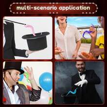 6 件/12 件/1 件/9 件/24 件魔法毛毛虫彩虹眼可动，魔法玩具扭曲蓬松蠕虫绳魔法玩具派对礼物（零件颜色随机发送） - 彩色 - 查看 9