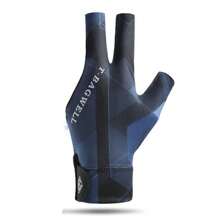 1 pieza Guantes profesionales de billar para hombres con tres dedos, de seda de hielo transpirable y antideslizante, set individual para mano izquierda, guantes de tenis de mesa para mujeres T3