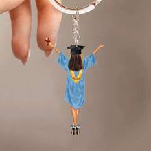 Personalized Graduation Acrylic Keychain Class Of 2025 - Multicolor - View 16