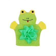 1PC Cartoon Kids Bath Gloves Exfoliating Double Sided Scrubber For Dead Skin Removal Cartoon Washing