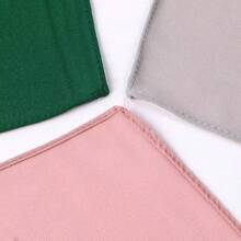 ​​透气人造丝头巾，具有防紫外线功能，适合夏季祈祷和日常佩戴，经典头巾（轻质纯色宽带盖）​​