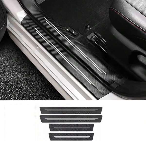TACOPETS Door Sill Protector,Door Sill Scratch Protection (For All Car Models) Door Sill Protector,Anti-Scratch Protection Strips(9PC)