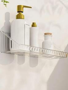 1件/2件浴室镜柜收纳架壁挂式免打孔家用水槽化妆品学生卸妆垫架子 - 彩色 - 查看 2