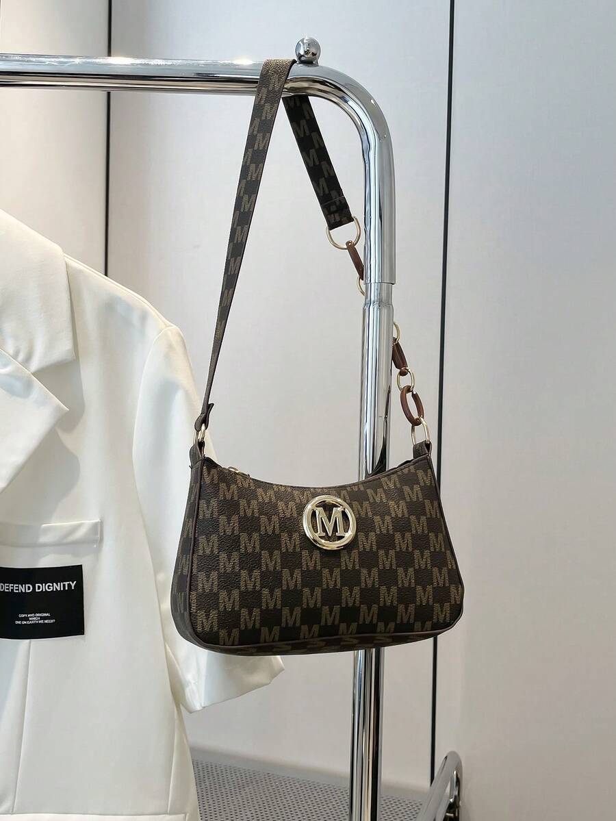 Mini Crocodile Fashion Shoulder Bag Women's Bag - Coffee - View 1