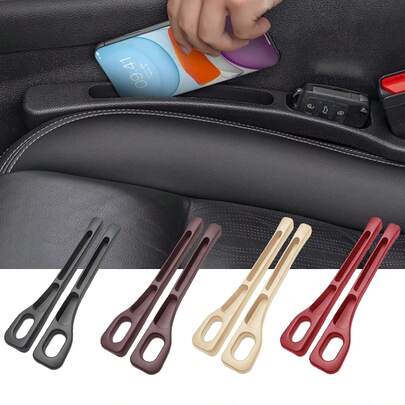 2 Adet Araba Koltuk Arası Doldurucu, Araba Koltuk Arası Saklama Çantası, Araba Koltuk Arası Saklama Kutusu, Araba Koltuk Arası Doldurucu, Sızdırmazlık Şeridi, Koltuk Arası Saklama Kutusu Çantası, Çift Bölmeli Tasarım Anahtarları, Telefonları, Kartları ve Diğer Araba İç Aksesuarlarını Saklayabilir