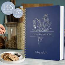 Recipe Book To Write In Your Own Recipes - Blank Recipe Book With Waterproof Cover - With Indexing Tabs For Cooking Lovers -144 Pages, School Supplies,Back To School