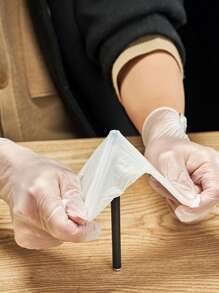 100 pièces Gants jetables en TPE, matériau doux, flexible, et confortable. Idéal pour le nettoyage ménager, les tâches de cuisine, le service de restauration, la manipulation des aliments, la restauration professionnelle et l'hygiène quotidienne