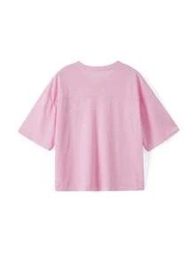 Jersey Shirts For Women Y2k Oversized Number Graphic Tee T-Shirt V Neck Short Sleeve Sport Casual Tops Streetwear - 粉色 - 查看 3