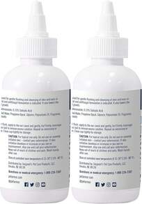 PetArmor Solución de limpieza para orejas de perros y gatos, 4 oz, limpia la suciedad, el moho, la cera y las bacterias de las orejas de las mascotas, envase fácil de apretar - Blanco - Ver 3