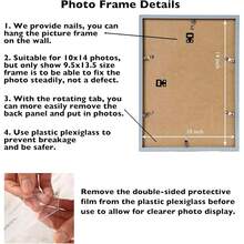 New 10x14 Inch Picture Frame, Horizontal And Vertical Formats For Wall Hanging, 10 X 14 Wall Gallery Poster Photo Frame  Shatter Ristant Plexiglass,Rustic - Rustic White 10x14 inch - View 4