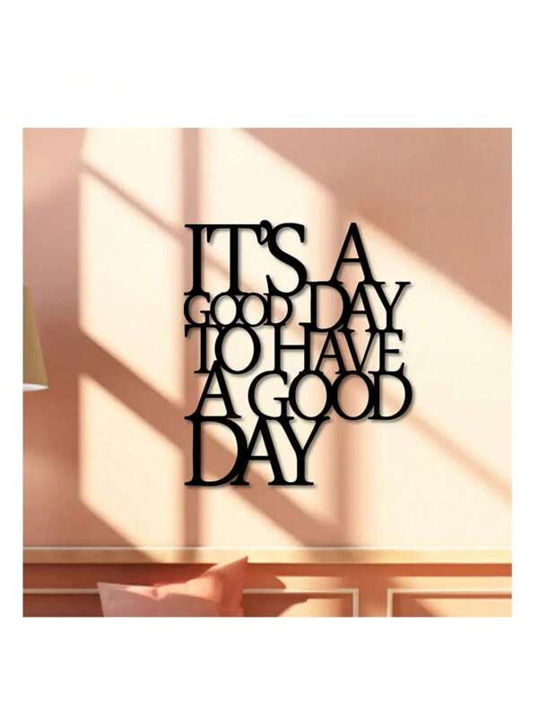 1 Pc Rustic Metal Wall Decor - Have A Nice Day Sign | Inspiring Office And Living Room Decor | Unique Iron Art Cutout With Saying | Durable And Beautiful Gallery Wall Decor, Ready To Hang