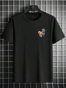 Manfinity Homme Men's Cartoon Graphic T-Shirt - 黑色 - 查看 2