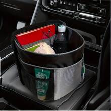 ZukMi Multi-Functional Storage Organizer For Driver/Front Passenger Seat (With Cup Holder & 10 Pockets), Suitable For SUVs, Sedans, Trucks, And