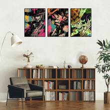 Set Of 1/3/6 Pcs Popular Wall Art One Piece - ZORO,CHOPPER, BROOK , Anime Poster Wall Posters Prints Of Anime Artworks ( Unframed)