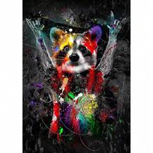 1pc Wall Arts Posters Optional Frame Animals Abstract Colorful Lion Animal Canvas Painting Graffiti Wall Art Picture Artwork Modern Posters And Prints Home Decor