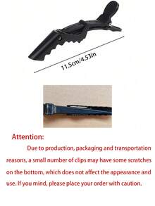 1/6/12Pcs Black&Pink Crocodile Hair Sectioning Clips - Non-Slip Grip, Easy Styling And Salon Use For Hair Dye, Perm, And Sectioning - Premium Plastic Alligator Clips For Hairdressers And Home Users, Hair Tools, Hair Products And Accessories For Barber Salon Beauty Travel Essentials Hair, Hair Accessories Fall,Travel, Hair Tools,Hair Stuff,Fall,Hair Accessories Women,Hair Accessory Women,Hair Tools,Hair Stuff,Beauty Accessories,Gifts,Travel,Gifts For Women,Hair Stuff,Stocking Stuffers,Stocking Fillers,Stocking Stuffers For Women,Stocking Fillers Women,Stocking Stuffers For Adults,Stocking Fillers For Adult,Hair Stuff,Women's Accessories,Stocking Stuffer,Coming-Of-Age Hair Accessory,Christmas Hair Accessories,Gift Ideas For Women,Beauty Stocking Fillers,Christmas Gifts For Women, Valentines Accessories, Head Accessories, Hairpin - Multicolor - View 2