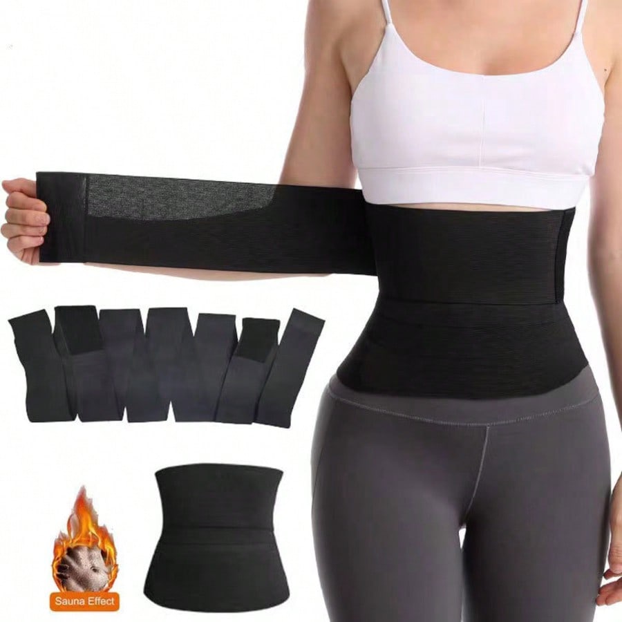 Envoltura reductora de cintura para mujer, moldeador de cintura con control de abdomen y cierre - Corsé superior