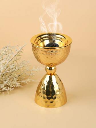 1 st lyxig rökelsekar i metall, modern och kreativ Bukhoor-hållare för hembön, heminredning, dekoration på kontor, vardagsrumstillbehör, fungerar som en julklapp, presenter till födelsedagsexamen