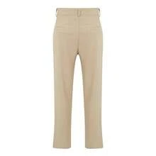 Local Warehouse- Wide Leg, Solid Color, Polyester, Machine Washable [Solid Color Business Suit Pants] Men's Casual Business Suit Pants - Flat Front, Loose Fit, - Màu Khaki - Xem 5