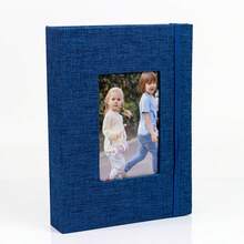 Photo Albums Small Photo Album 4x6 Slip-In Picture Album 26pages Pages Holds 52 Photos , Portable Photo Book 4x6 For Wedding Family Baby Travel Black Blue(The Character Photo Is A Random Decorative Pattern) - Baby Photo Album - View 6