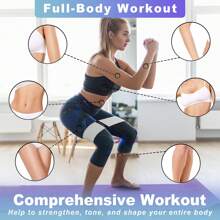 Faixa de Resistência para Exercícios, Faixa de Exercícios Nível 3, Conjunto de Faixa de Fitness Masculina e Feminina, Faixa para Quadril e Perna, Adequado para Fitness Familiar, Academia, Yoga, Pilates, Esporte, Academia, Exercícios em Casa, Tira de Academia, Faixas de Resistência