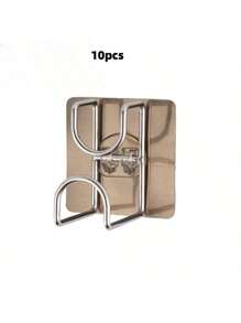 10 pezzi Portaoggetti da bagno senza foratura, ganci appendiabiti per lavandino, portaoggetti per mobile da bagno, utensili da cucina e accessori, portaoggetti appendibile per il bagno