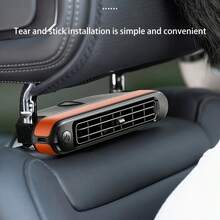 Easypie Selection 新款汽车通风座椅风扇，USB 供电头枕座椅风扇，便携式三速调节，涡轮强风，无叶靠背小型电风扇。