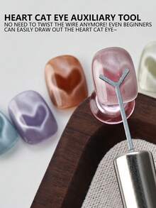 2 peças/conjunto, cabeça em formato de Y + ímã, ímã de olho de gato para arte em unhas, caneta magnética multifuncional em formato de Y para arte em unhas, ímã de cola 3D em formato de olho de gato, pedra dedicada para salão de beleza, arte em unhas faça você mesmo em formato de olho de gato, ímã magnético super forte para arte em unhas, múltiplos usos/operação fácil, suprimentos para unhas, ferramentas para unhas, ferramentas para arte em unhas, volta às aulas, unhas, ferramentas para unhas postiças - Prata - Ver 9