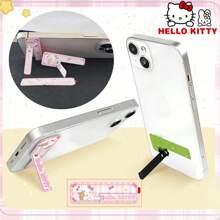 Sanrio Soporte de teléfono ultra delgado de Hello Kitty, soporte plegable para teléfono móvil de Sanrio, soporte colgante invisible para teléfono de Hello Kitty Kuromi, soporte de escritorio portátil para teléfono móvil de metal y diseño lindo de dibujos animados, con adhesivo fuerte, portátil y ajustable, accesorio de teléfono móvil, regalo para mujer, regalo de cumpleaños, regalo del Día de la Madre, regalo del Día del Niño, regalo de temporada de graduación, regalo de Acción de Gracias, regalo de Navidad para amigos y familiares