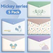 Pasta de documentos A4 com desenho animado da , capa transparente para relatório com botão de pressão, bolsa organizadora de documentos de escritório em PP, artigos de papelaria para estudantes, materiais de volta às aulas