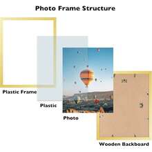 New 14x19 Picture Frame Gold For Poster Photo Picture, Horizontal And Vertical Formats For Wall Hanging, 14 X 19 Wall Gallery Poster Photo Frame  Shatter Ristant Plexiglass,Gold - Gold 14x19 inch - View 2
