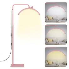 23'' LED Floor Light, Half Moon Lamp For Lash Extension, Lighting For Beauty, Skincare, Lashes, Eyebrows, Filming Content Creation-Modern-Christmas Gift/Present For Lover/ Her/ Girlfriend/Mother/Women/Wife - Pink - View 5