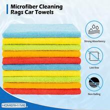 Microfiber Cleaning Cloths, 100 Pack Cleaning Rags Microfiber Towels Bulk Absorbent Lint-Free Washcloths, All-Purpose Cloth Wipes For Car, Shop, Garage, Household Cleaning 11.5"*11.5" - Assorted - View 3